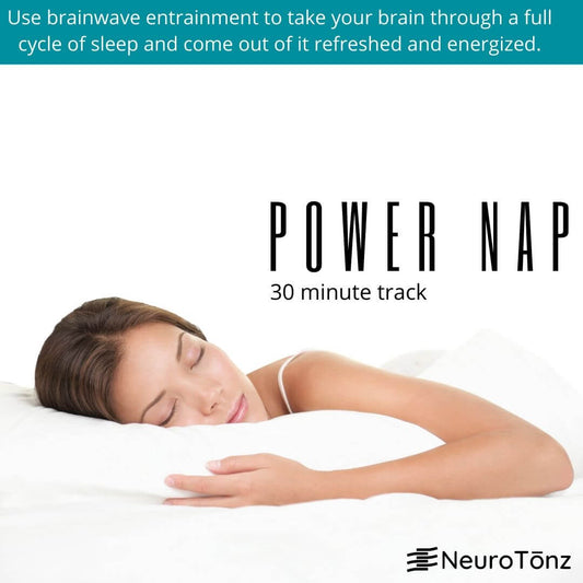 POWER NAP - Use brainwave entrainment to take your brain through a full cycle of sleep and come out of it refreshed and energized